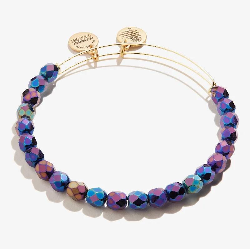 Personalize Your Bangles for Women-Solstice Beaded Bangle, Midnight