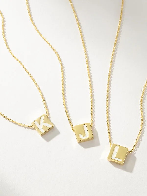 Shop Classic Women's  Necklaces & Pendants with a Modern Twist-Bold Letter Necklace