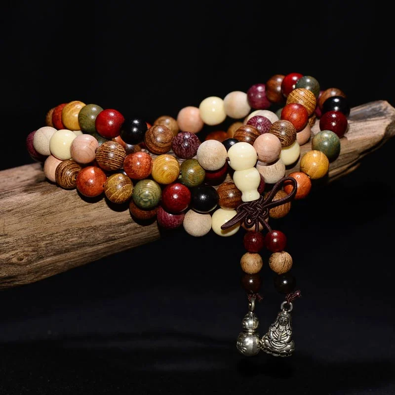 Simple Wrist Bracelets for Men-Buddha Stones 108 Beads Wenge Wood Mala Blessing Meditation Bracelet Simple Wrist Bracelets for Men-Buddha Stones 108 Beads Wenge Wood Mala Blessing Meditation Bracelet
