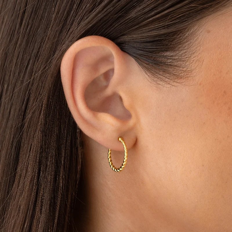 Women's Earrings – Elegant Designs for Every Personality--Braided Hoop Earrings - Hera Women's Earrings – Elegant Designs for Every Personality--Braided Hoop Earrings - Hera