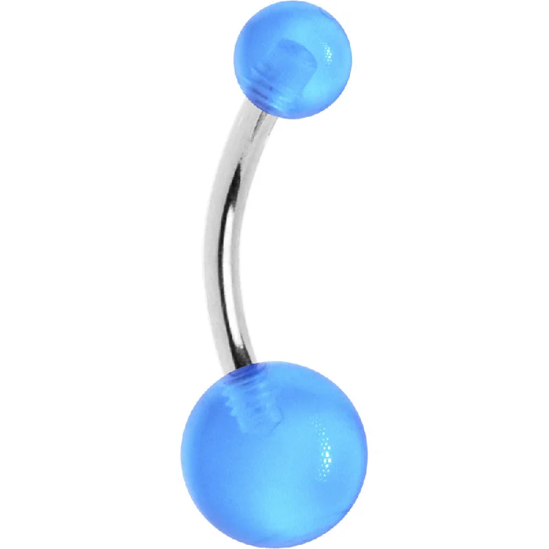 Belly Rings for Unique Fashionistas -Blue Mist Acrylic Belly Ring