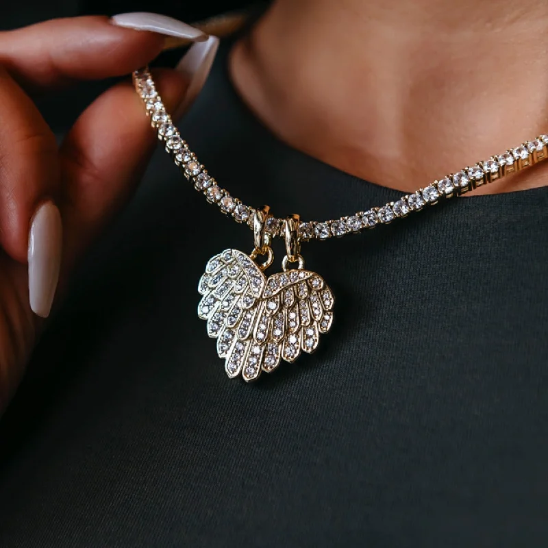 Shop Classic Women's  Necklaces & Pendants with a Modern Twist-Two Halves Wing Pendant