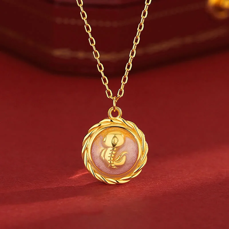 Shop Classic Women's Necklaces & Pendants with a Modern Twist-Buddha Stones 925 Sterling Silver Golden Year Of The Snake Calm Necklace Pendant Shop Classic Women's Necklaces & Pendants with a Modern Twist-Buddha Stones 925 Sterling Silver Golden Year Of The Snake Calm Necklace Pendant