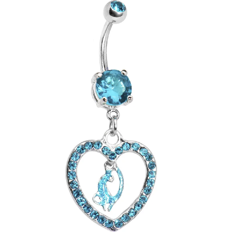 Trendy Belly Rings for Personalized Fashion -Zircon Blue Gem Kitty Cat Love Heart Belly Ring Trendy Belly Rings for Personalized Fashion -Zircon Blue Gem Kitty Cat Love Heart Belly Ring