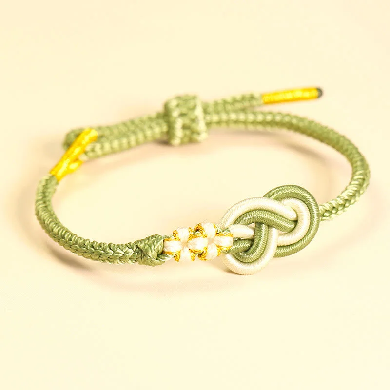Men's Bracelets with Charm Pendants-Buddha Stones Handcrafted Eight Thread Peace Knot Peach Blossom Knot Luck Connection Bracelet Men's Bracelets with Charm Pendants-Buddha Stones Handcrafted Eight Thread Peace Knot Peach Blossom Knot Luck Connection Bracelet