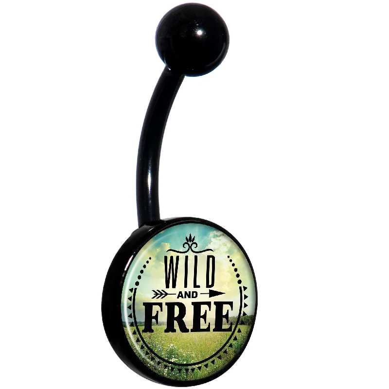 Stunning Belly Rings with Classic Design -Wild and Free Black Belly Ring