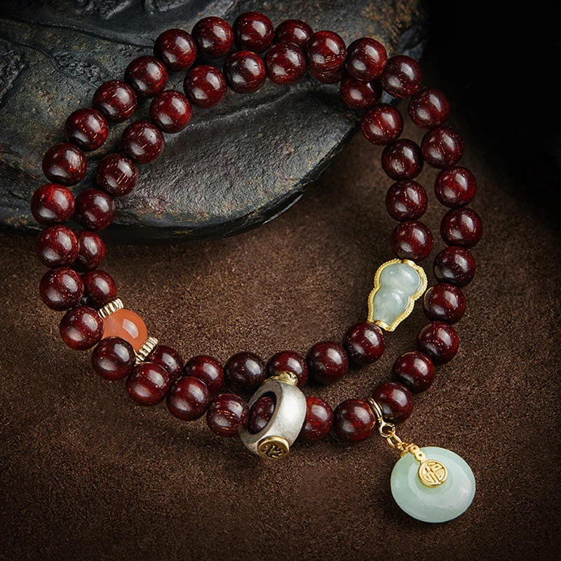 Fashion-forward Bangles for Women-Buddha Stones Chinese Zodiac Natal Buddha Small Leaf Red Sandalwood Jade Red Agate PiXiu Sooth Bracelet Fashion-forward Bangles for Women-Buddha Stones Chinese Zodiac Natal Buddha Small Leaf Red Sandalwood Jade Red Agate PiXiu Sooth Bracelet