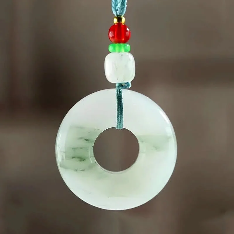 Shop Classic Women's Necklaces & Pendants with a Modern Twist-Buddha Stones Natural Jade Peace Buckle Prosperity Necklace Pendant Shop Classic Women's Necklaces & Pendants with a Modern Twist-Buddha Stones Natural Jade Peace Buckle Prosperity Necklace Pendant