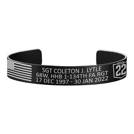 Leather Bracelets for Men-SGT Coleton J. Lytle Memorial Band – Hosted by the Lytle Family Leather Bracelets for Men-SGT Coleton J. Lytle Memorial Band – Hosted by the Lytle Family