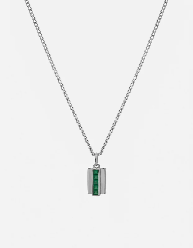 Exclusive Men's Necklaces & Pendants for the Modern Gentleman-Vertigo Agate Necklace, Sterling Silver Exclusive Men's Necklaces & Pendants for the Modern Gentleman-Vertigo Agate Necklace, Sterling Silver