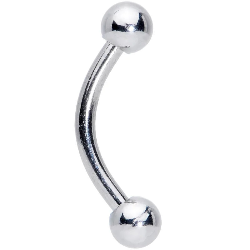 Women's Earrings – Elegant Designs for Every Personality--16 Gauge 5/16 Stainless Steel Curved Eyebrow Rook Piercing