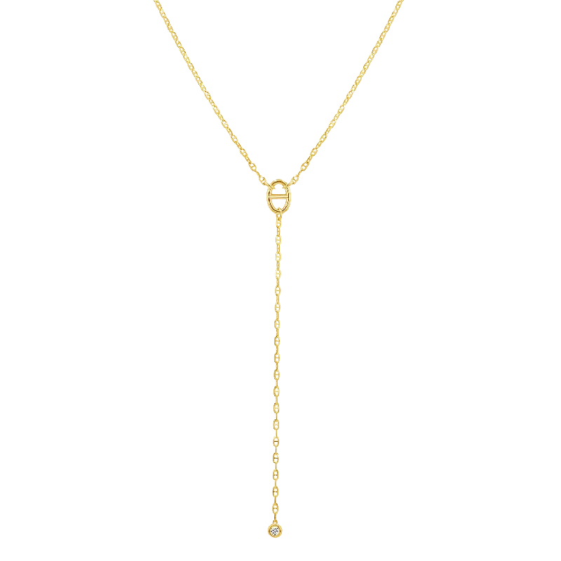 Shop Classic Women's Necklaces & Pendants with a Modern Twist-Diamond Mariner Lariat Necklace Shop Classic Women's Necklaces & Pendants with a Modern Twist-Diamond Mariner Lariat Necklace
