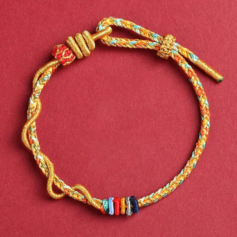 Bracelet Sets for Men-Buddha Stones Yellow String Year Of The Snake Protection Braided Bracelet Bracelet Sets for Men-Buddha Stones Yellow String Year Of The Snake Protection Braided Bracelet