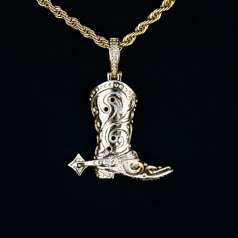 Exclusive Men's Necklaces & Pendants for the Modern Gentleman-Boot Pendant in Yellow Gold Exclusive Men's Necklaces & Pendants for the Modern Gentleman-Boot Pendant in Yellow Gold