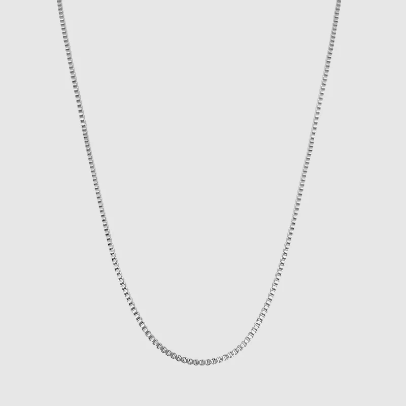Exclusive Men's Necklaces & Pendants for the Modern Gentleman-Box Chain (Silver) 2mm Exclusive Men's Necklaces & Pendants for the Modern Gentleman-Box Chain (Silver) 2mm