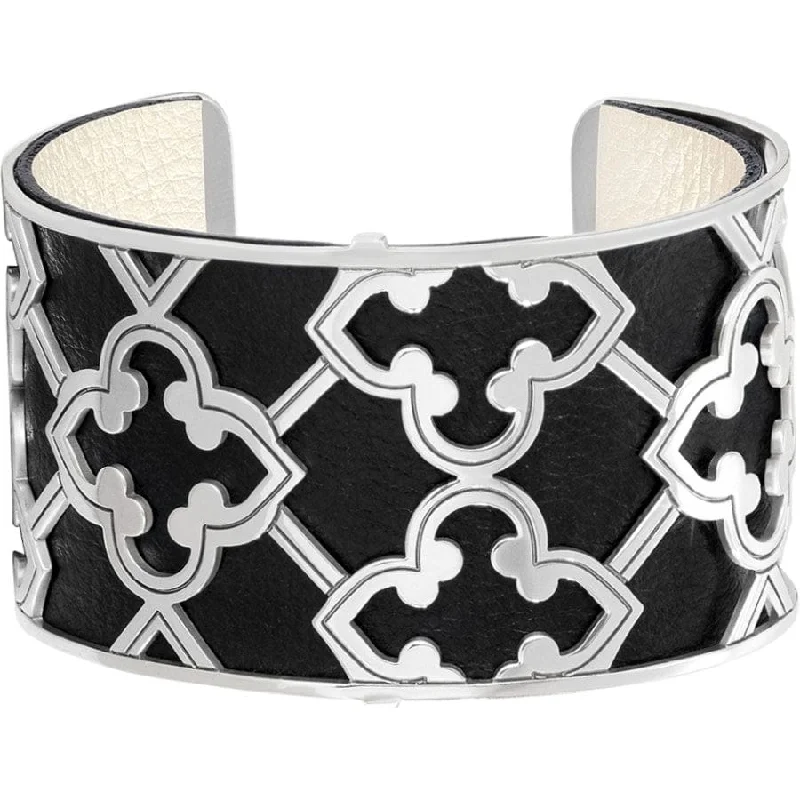 Women's Bangles with Silver Accents-Christo Toledo Wide Cuff Bracelet Set