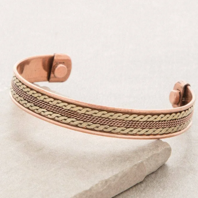 Simple Bangles for Women-Eternal Knot Magnetic Copper Bracelet