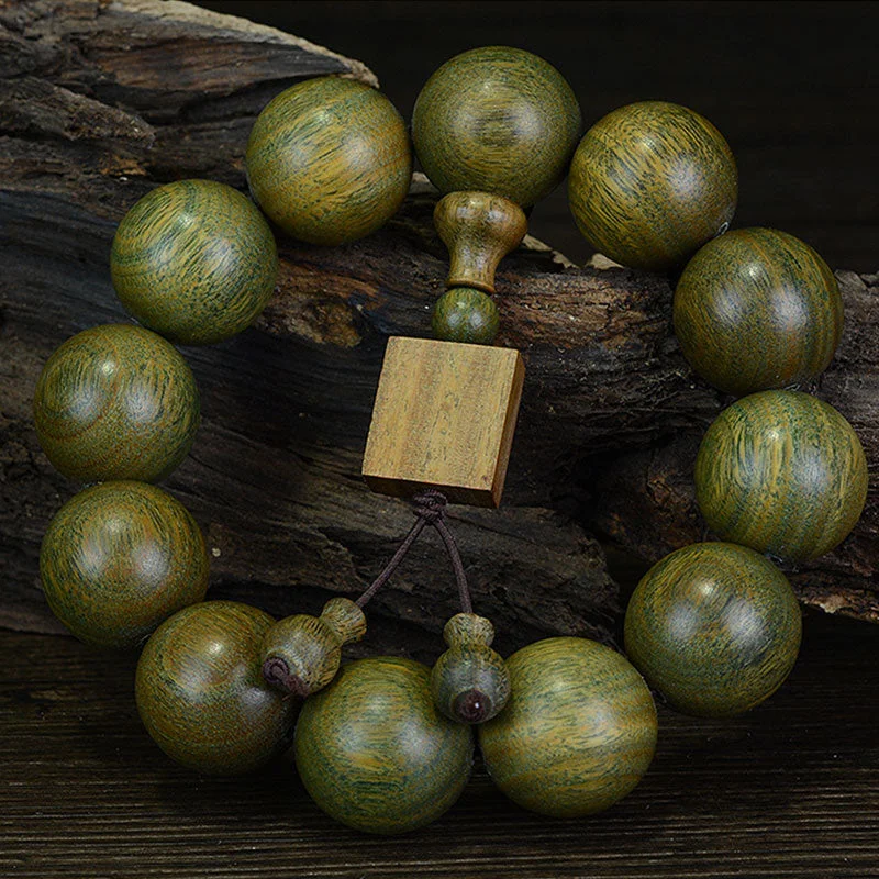 Stylish Beaded Bracelets for Men-Buddha Stones Tibetan Green Sandalwood Cure Bracelet Stylish Beaded Bracelets for Men-Buddha Stones Tibetan Green Sandalwood Cure Bracelet