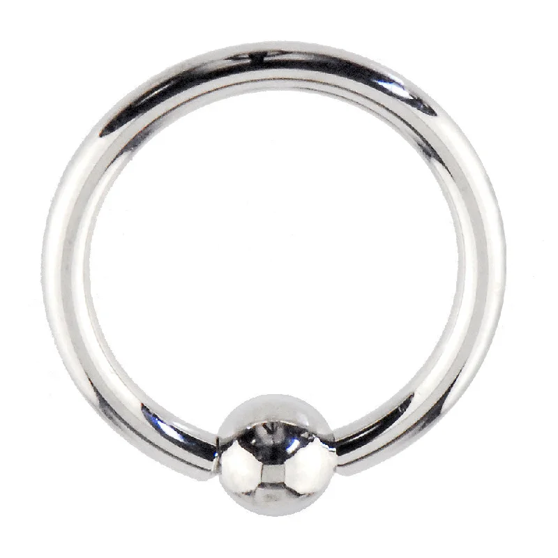 Unique Lip Rings with Polished Finish14 Gauge 9/16 Solid 14KT White Gold BCR Captive Ring Unique Lip Rings with Polished Finish14 Gauge 9/16 Solid 14KT White Gold BCR Captive Ring