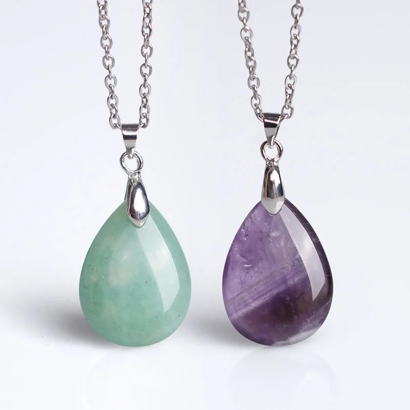 Shop Classic Women's Necklaces & Pendants with a Modern Twist-Buddha Stones Natural Crystal Gemstone Water Drop Spiritual Necklace Pendant Shop Classic Women's Necklaces & Pendants with a Modern Twist-Buddha Stones Natural Crystal Gemstone Water Drop Spiritual Necklace Pendant