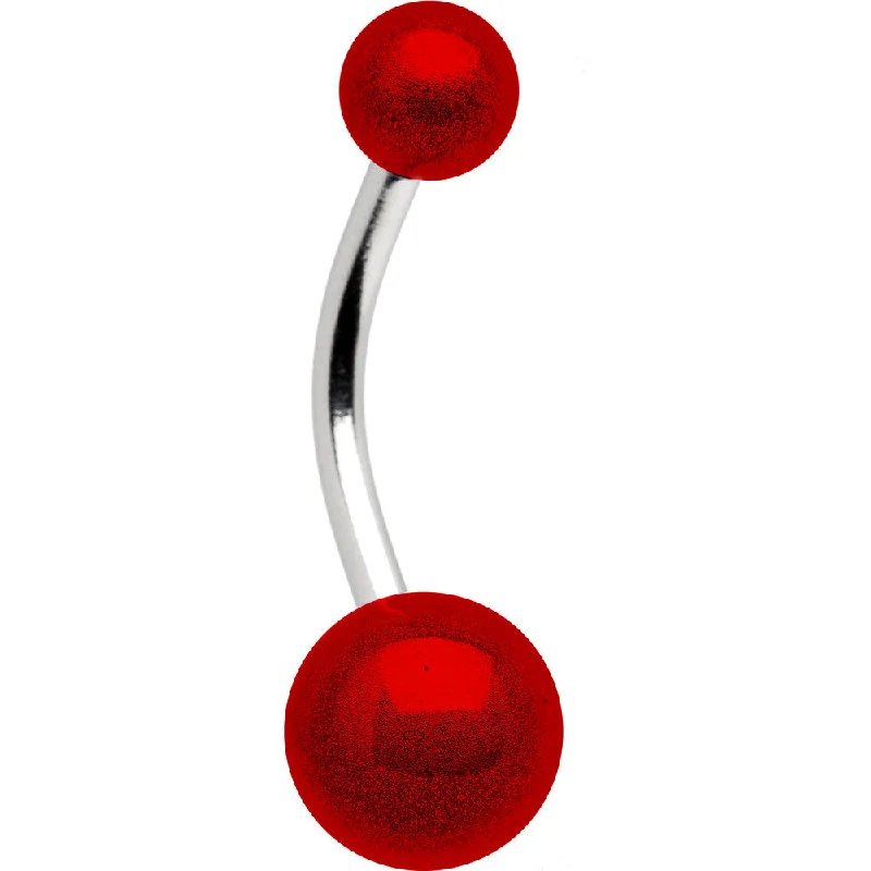 Stylish Belly Rings for Elegant Looks -Red MIRACLE BALL Belly Button Ring