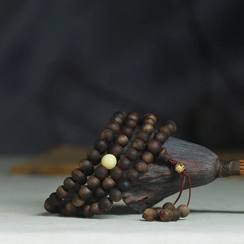 Bracelet for Men with Cross-Buddha Stones 999 Gold Tarakan 108 Mala Beads Agarwood Amber Ward Off Evil Spirits Bracelet Bracelet for Men with Cross-Buddha Stones 999 Gold Tarakan 108 Mala Beads Agarwood Amber Ward Off Evil Spirits Bracelet