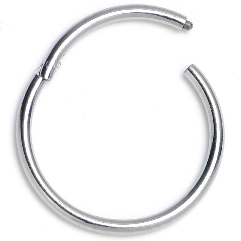 Glamorous Nose Rings for Fashion -20 Gauge 9mm 316L Surgical Steel Precision Hinged Segment Hoop Glamorous Nose Rings for Fashion -20 Gauge 9mm 316L Surgical Steel Precision Hinged Segment Hoop