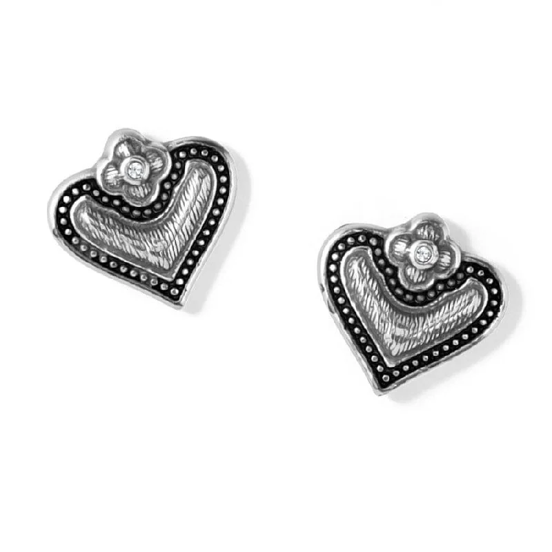 Women's Earrings – Elegant Designs for Every Personality--Luna Heart Mini Post Earrings