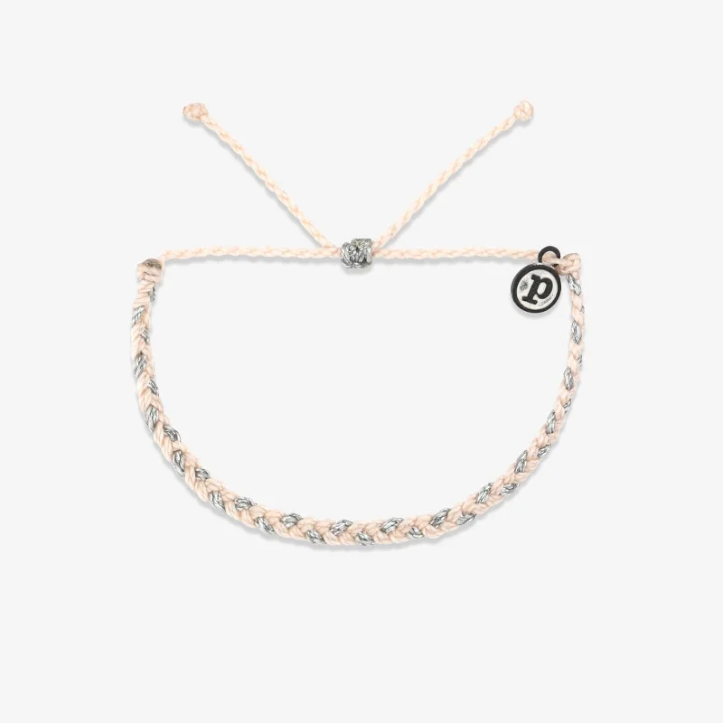 Double Bangle Bracelets for Women-Snowfall Mini Braided Bracelet