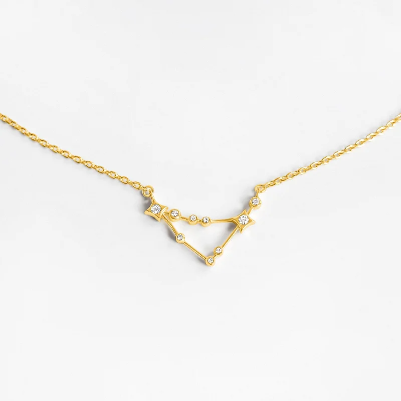Shop Classic Women's  Necklaces & Pendants with a Modern Twist-Zodiac Constellation Pendant (Capricorn) - Gold