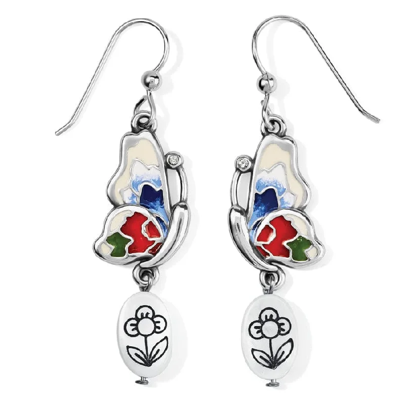 Women's Earrings – Elegant Designs for Every Personality--Blossom Hill Butterfly Shell French Wire Earrings