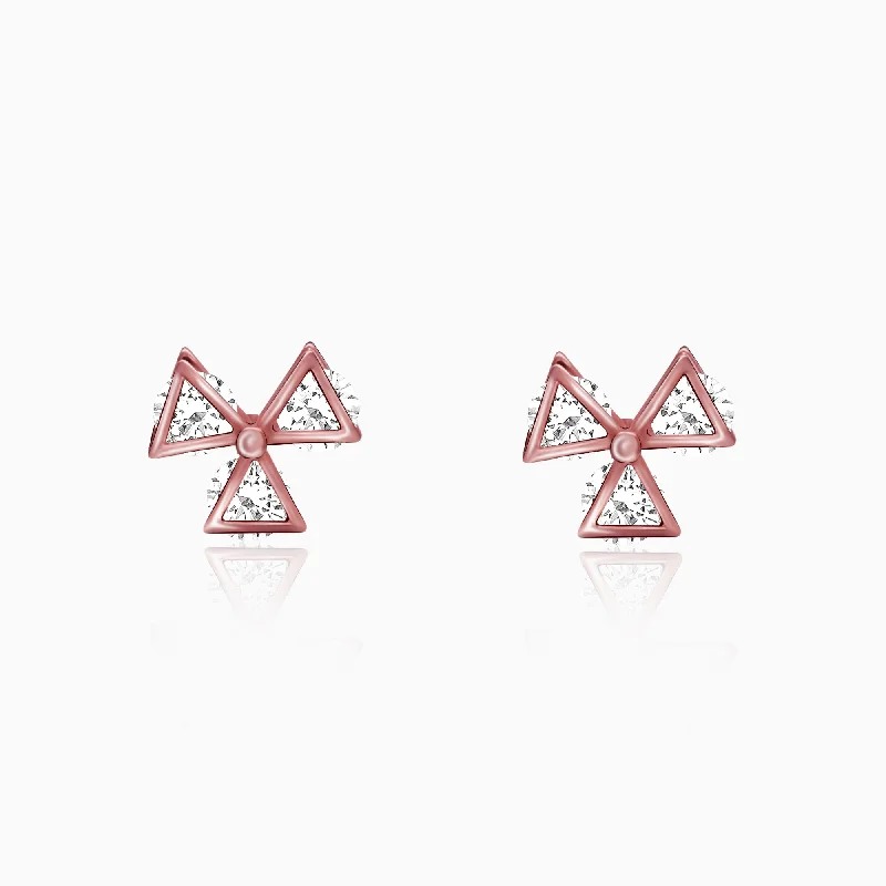 Women's Earrings – Elegant Designs for Every Personality--Rose Gold Mini Windmill Earrings