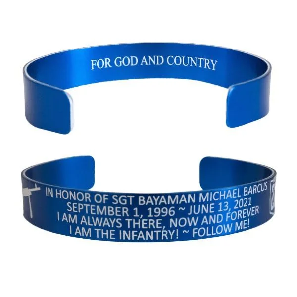 Engraved Stone Bracelets for Men-Sgt Bayaman Michael Barcus Memorial Band – Hosted by the Barcus Family Engraved Stone Bracelets for Men-Sgt Bayaman Michael Barcus Memorial Band – Hosted by the Barcus Family