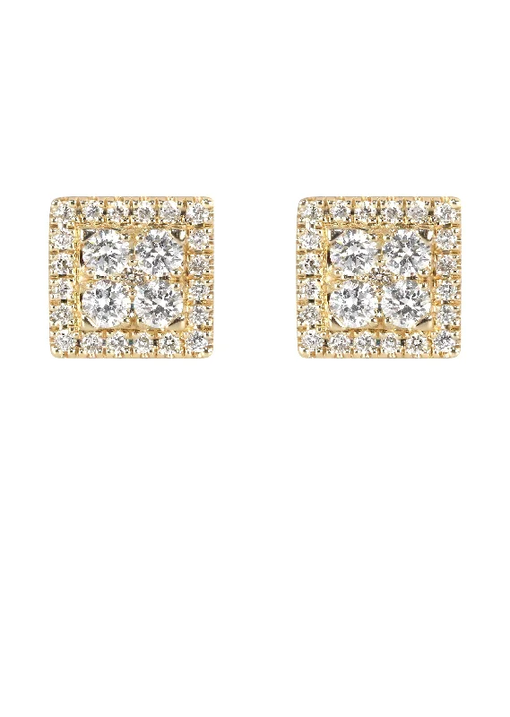 Shop Durable Men's Earrings for Everyday Wear-Mens Stud Diamond Earrings | 0.65 Carats 14K Yellow Gold Shop Durable Men's Earrings for Everyday Wear-Mens Stud Diamond Earrings | 0.65 Carats 14K Yellow Gold
