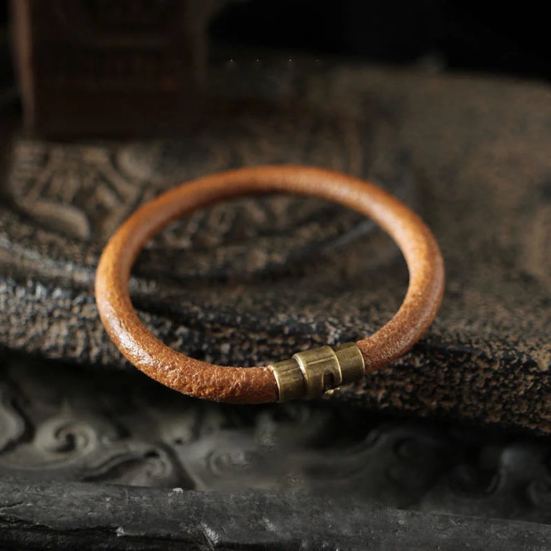 Personalized Wrist Bracelets for Men-Buddha Stones Retro Leather Luck Healing Copper Magnetic Buckle Bracelet Personalized Wrist Bracelets for Men-Buddha Stones Retro Leather Luck Healing Copper Magnetic Buckle Bracelet