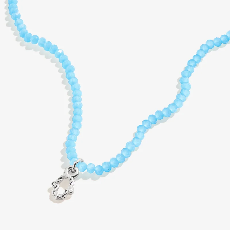 Shop Classic Women's Necklaces & Pendants with a Modern Twist-Protection Hamsa + Blue Bead Necklace, Adjustable Shop Classic Women's Necklaces & Pendants with a Modern Twist-Protection Hamsa + Blue Bead Necklace, Adjustable