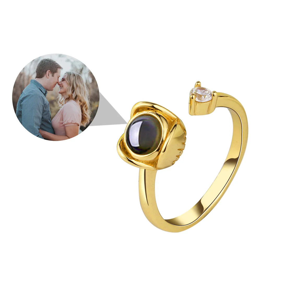 Chic Women's Rings for Fashion-Forward Looks-Adjustable Projection Ring