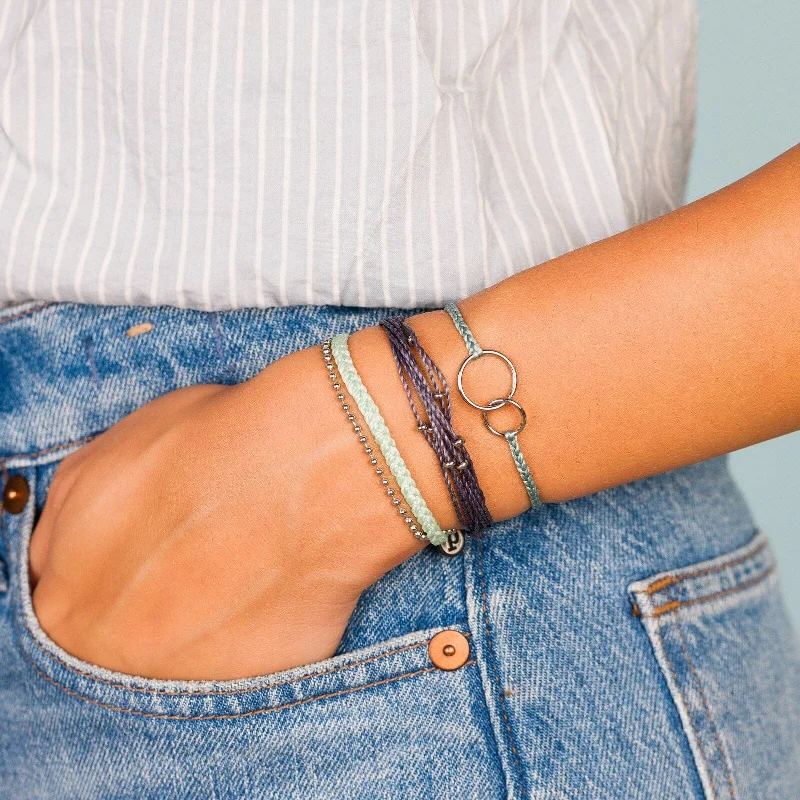 Women's Adjustable Bangles with Stones-Salty Circle Pack