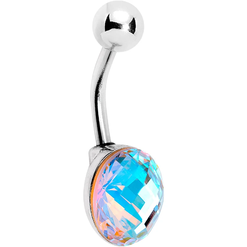 Comfortable Belly Rings with Custom Design -Aurora Gem Big Bubble Belly Ring
