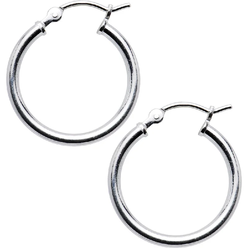 Women's Earrings – Elegant Designs for Every Personality--925 Sterling Silver 1/2 Inch Hoop Earrings