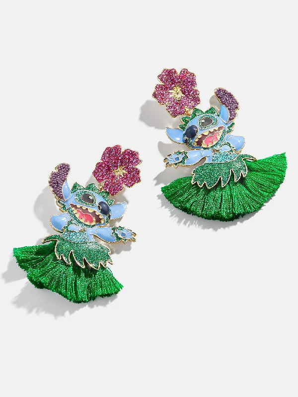 Women's Earrings – Elegant Designs for Every Personality--Stitch Disney Hula Earrings - Blue Women's Earrings – Elegant Designs for Every Personality--Stitch Disney Hula Earrings - Blue