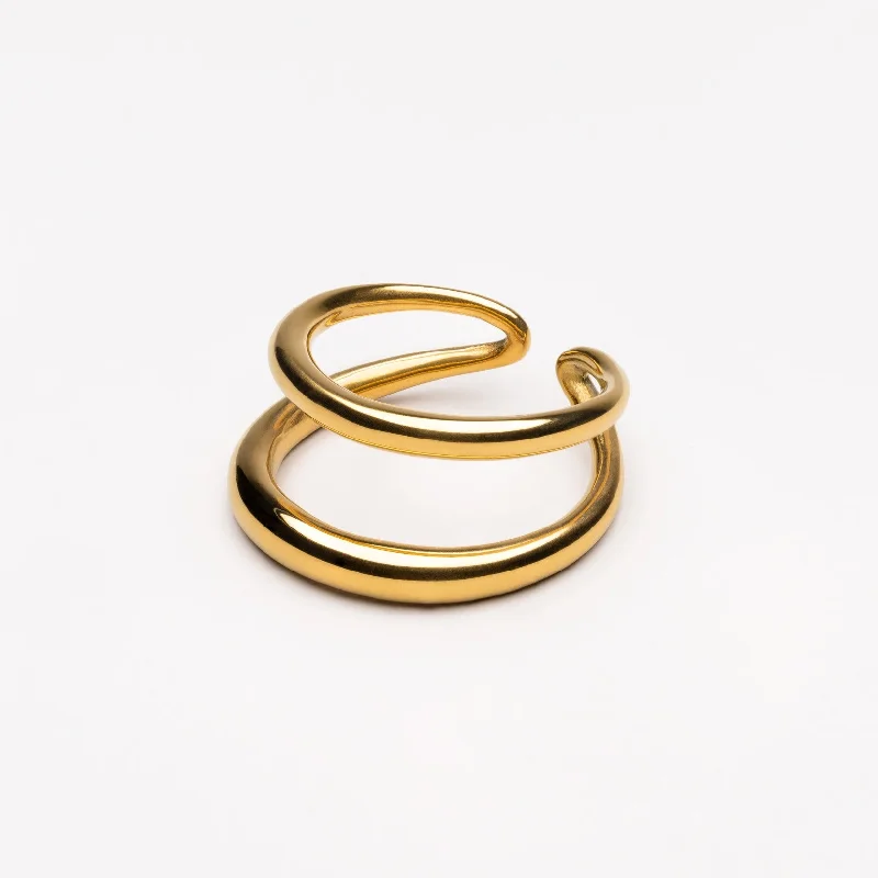 Chic Women's Rings for Fashion-Forward Looks-Double Dare Ring