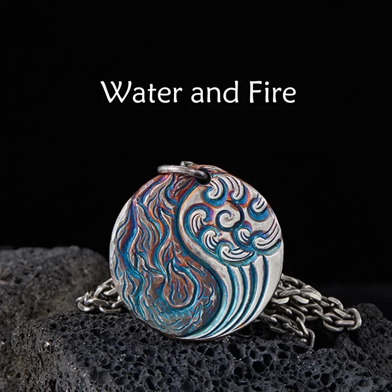 Shop Classic Women's Necklaces & Pendants with a Modern Twist-Buddha Stones 990 Sterling Silver Yin Yang Water and Fire Balance Necklace Pendant Shop Classic Women's Necklaces & Pendants with a Modern Twist-Buddha Stones 990 Sterling Silver Yin Yang Water and Fire Balance Necklace Pendant