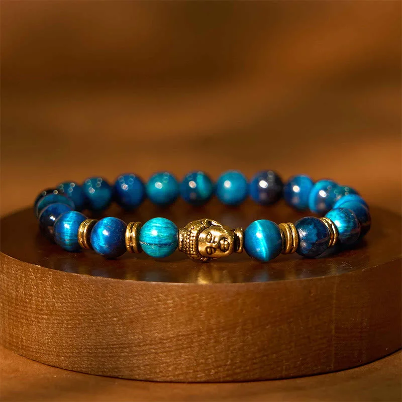 Handcrafted Charm Bracelets for Men-Buddha Stones Blue Green Red Tiger Eye Buddha Head Balance Bracelet Handcrafted Charm Bracelets for Men-Buddha Stones Blue Green Red Tiger Eye Buddha Head Balance Bracelet