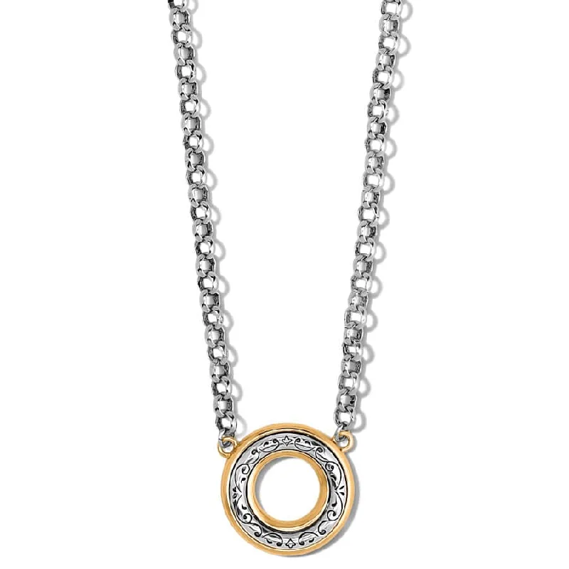 Shop Classic Women's Necklaces & Pendants with a Modern Twist-Venezia Open Ring Short Necklace Shop Classic Women's Necklaces & Pendants with a Modern Twist-Venezia Open Ring Short Necklace