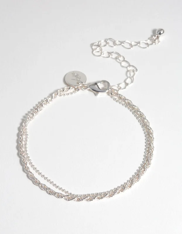 Women's Stacked Bangles-Silver Clean Pack Bracelet