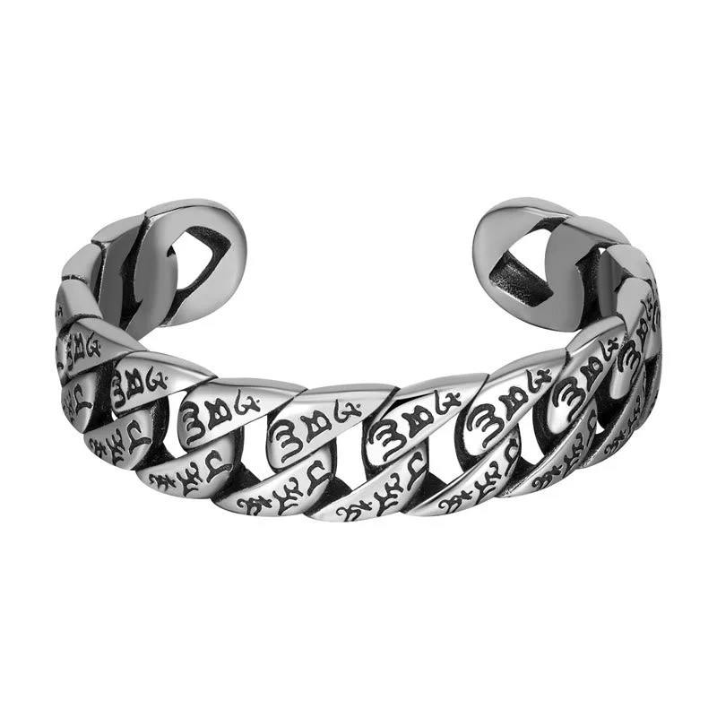 Large Stone Bangles for Women-Buddha Stones Tibetan Om Mani Padme Hum Mantra Titanium Steel Peace Cuf Bangle Bracelet Large Stone Bangles for Women-Buddha Stones Tibetan Om Mani Padme Hum Mantra Titanium Steel Peace Cuf Bangle Bracelet