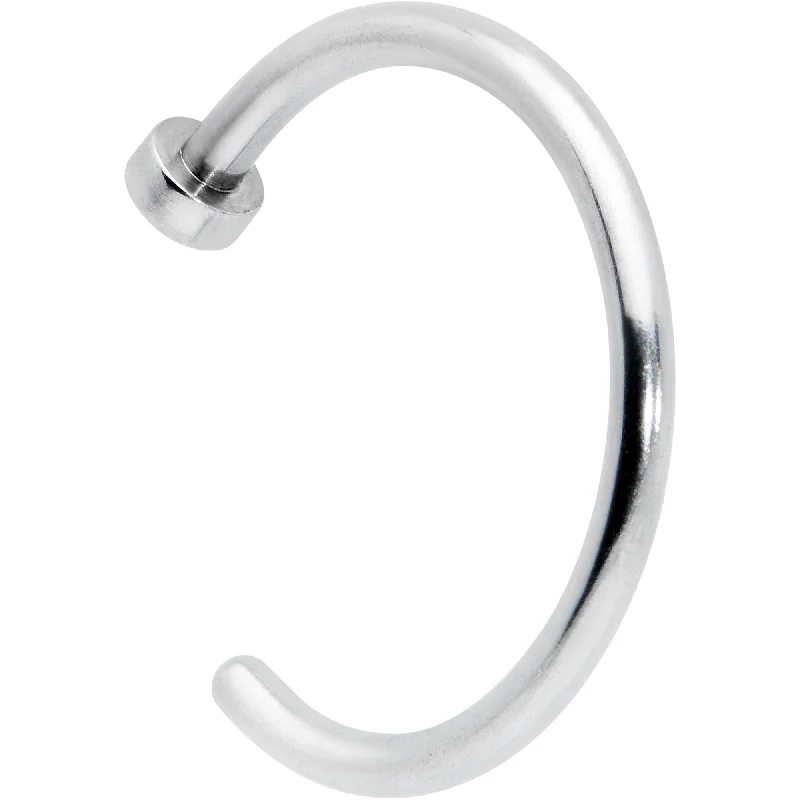 Nose Rings for Sensitive Piercing Areas -18 Gauge Stainless Steel Nose Hoop - 3/8