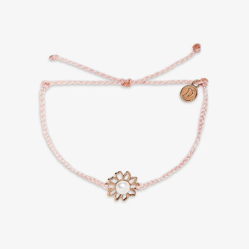 Simple Sterling Silver Bangles for Women-Magnolia Charm