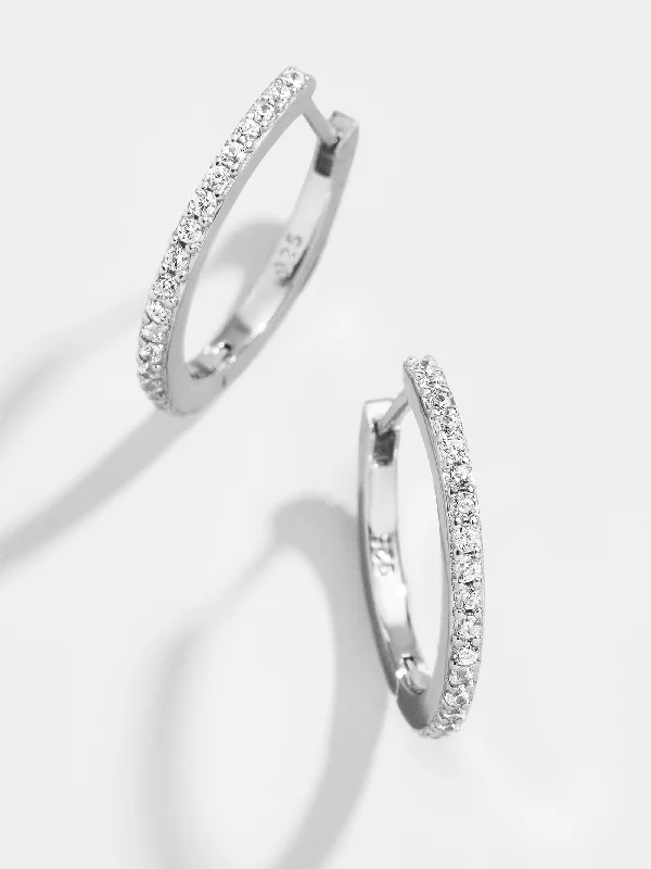 Women's Earrings – Elegant Designs for Every Personality--Niata Sterling Silver Earrings - 14MM